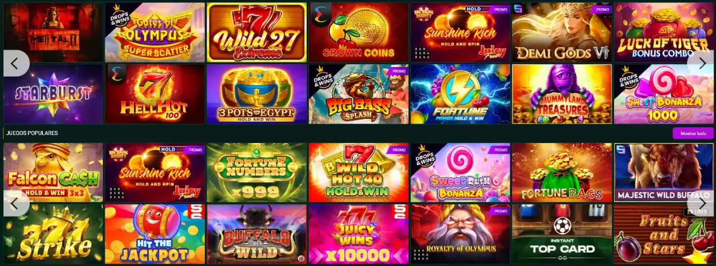 Spinbetter Casino juegos